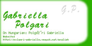 gabriella polgari business card